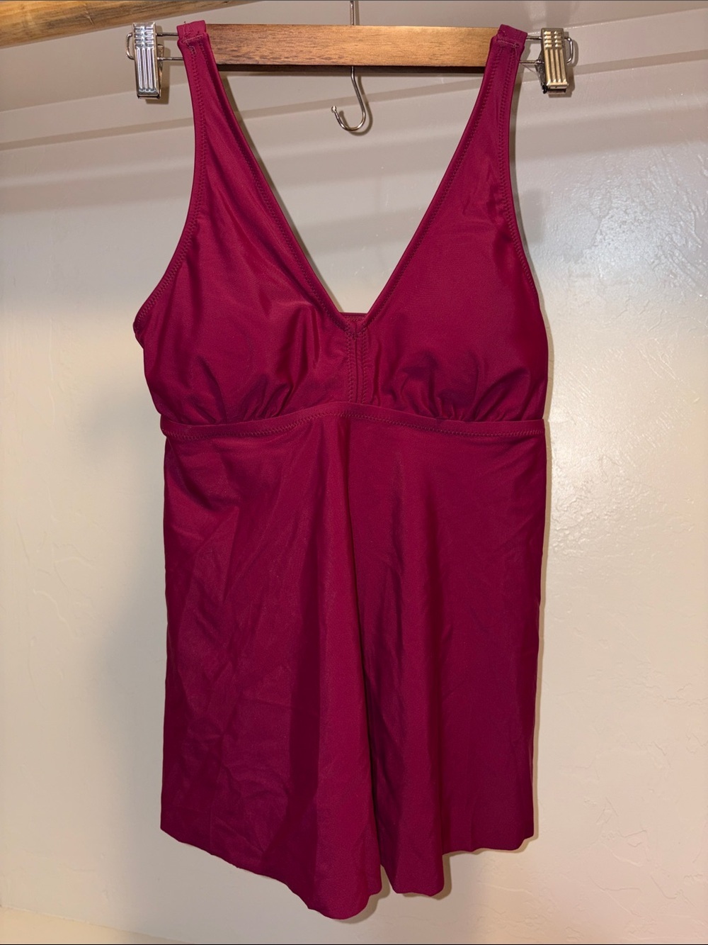 V-Neck Berry Swim Pajama Romper